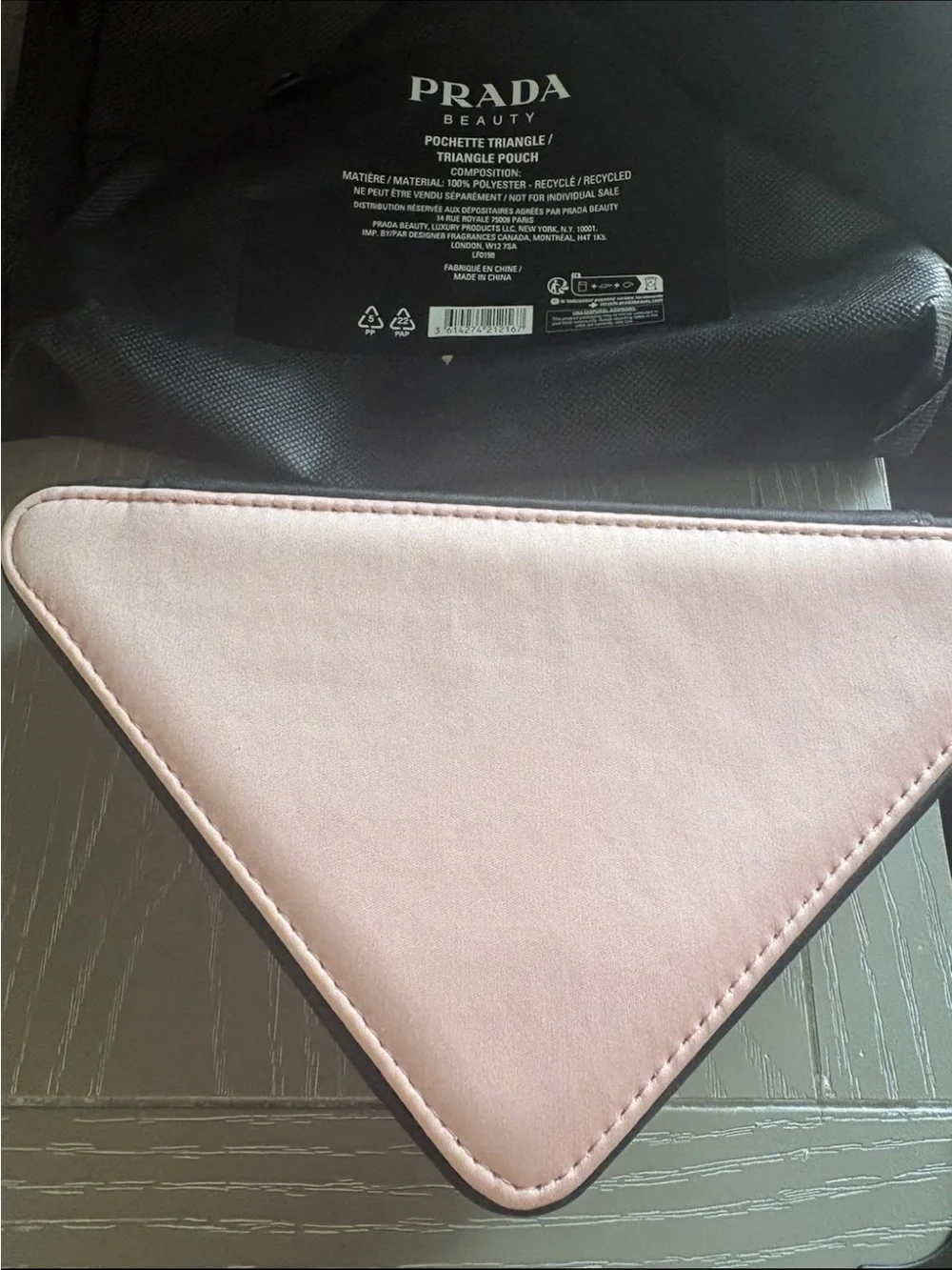 FASHION Pink Triangle Cosmetic Case